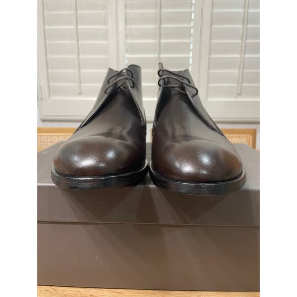 Robert Clergerie Men's Serge-Dese Boots Dark Brown Leather Size 11 US 44 EU NIB - Picture 7 of 13